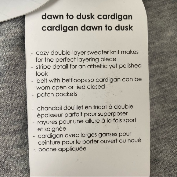 NWT Diadora Luxe Dawn to Dusk Long Cardigan XS - Picture 6 of 11